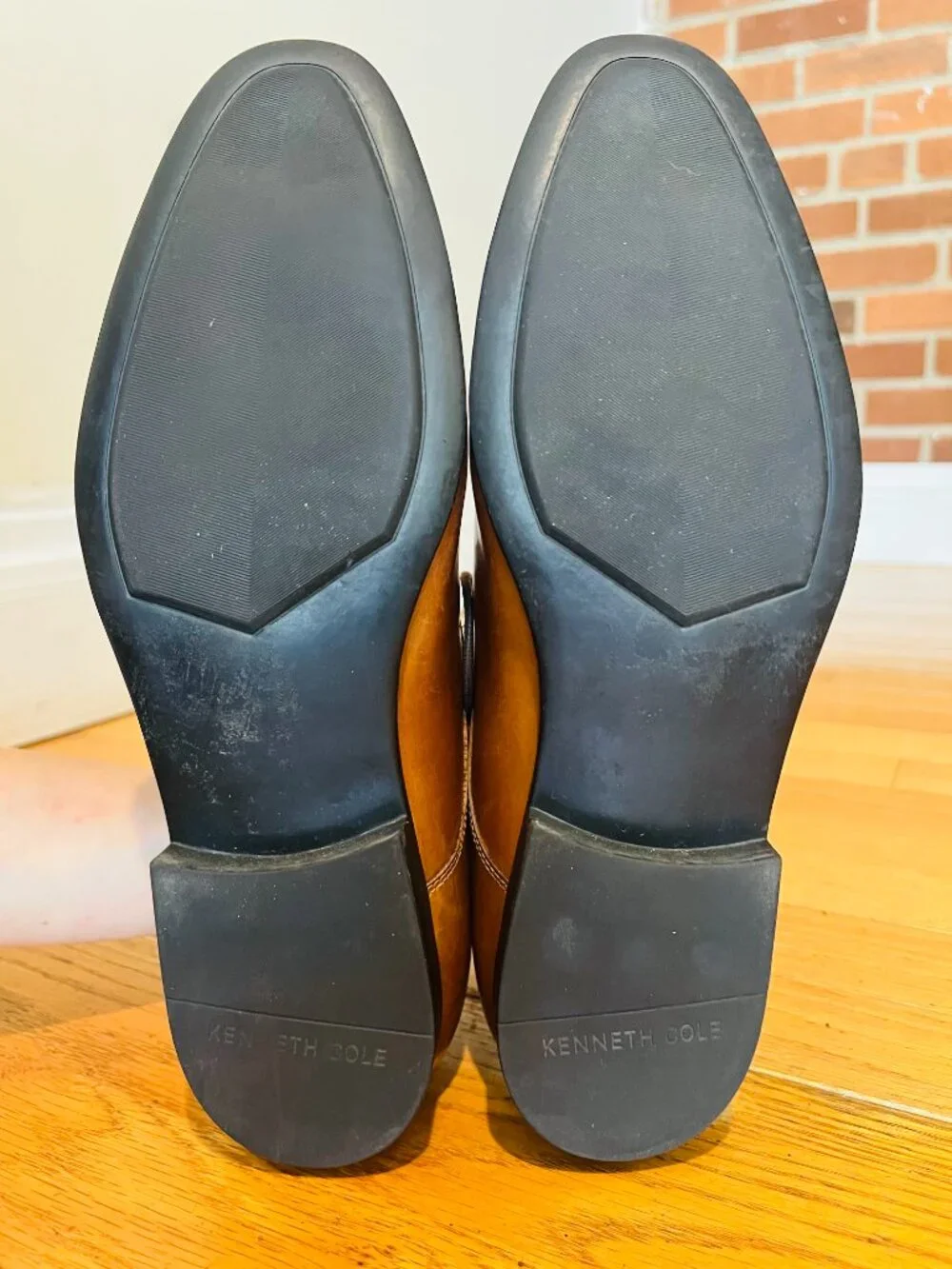 Kenneth Cole New York Men's Cognac Brown Derby Dress Shoes Size 8 M